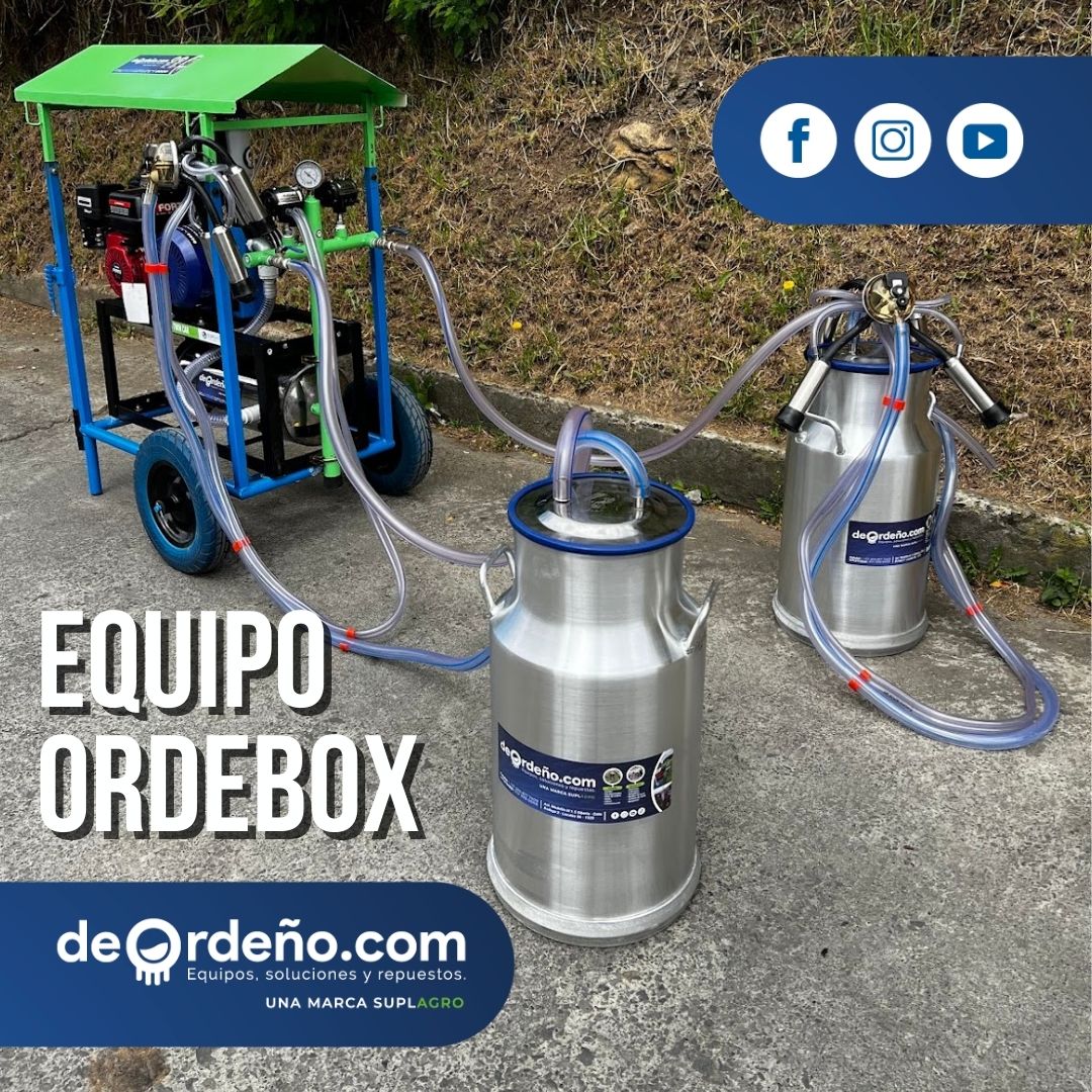 Equipo de Ordeño OrdeBox con Techo 🐄 - 1 y 2 puestos + OBSEQUIO + PAGUE AL RECIBIR 🚚