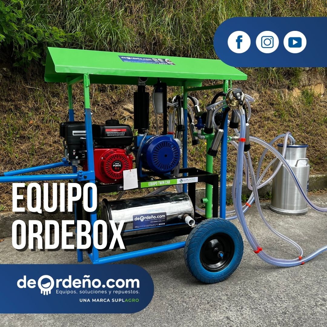 Equipo de Ordeño OrdeBox con Techo 🐄 - 1 y 2 puestos + OBSEQUIO + PAGUE AL RECIBIR 🚚