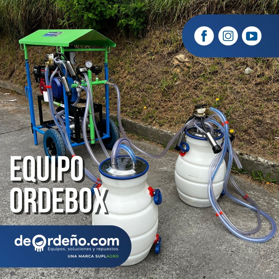 Equipo de Ordeño OrdeBox con Techo 🐄 - 1 y 2 puestos + OBSEQUIO + PAGUE AL RECIBIR 🚚