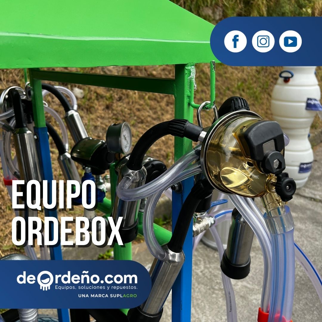 Equipo de Ordeño OrdeBox con Techo 🐄 - 1 y 2 puestos + OBSEQUIO + PAGUE AL RECIBIR 🚚