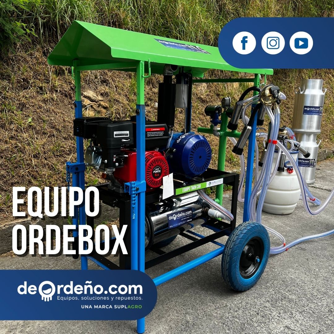 Equipo de Ordeño OrdeBox con Techo 🐄 - 1 y 2 puestos + OBSEQUIO + PAGUE AL RECIBIR 🚚