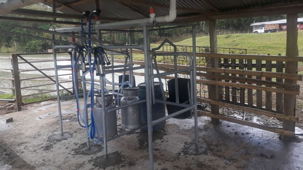 Establo de Ordeño Galvanizado Fijo para vacas desde 1 puesto