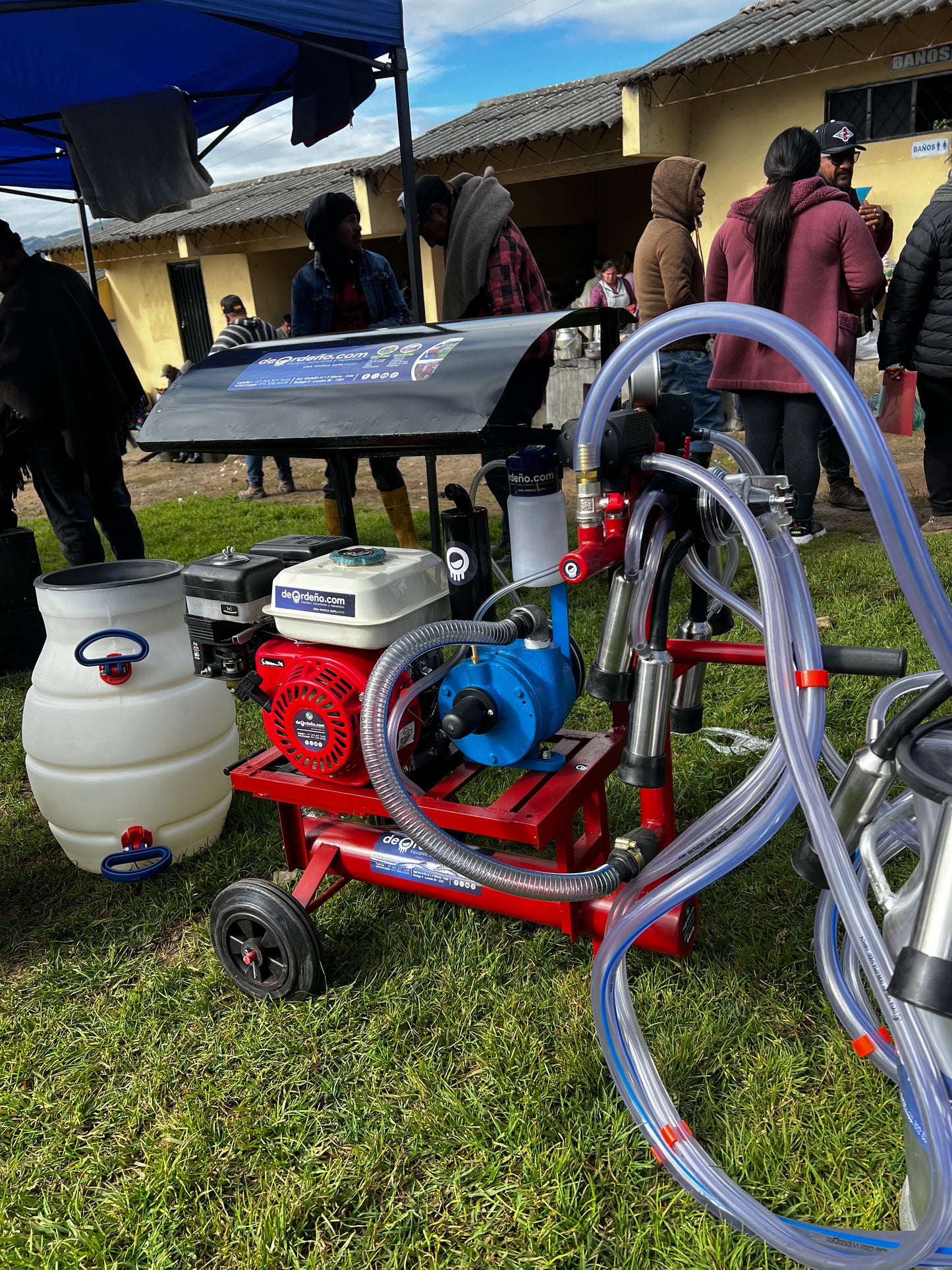 Equipo de Ordeño EcoMilk 🐄 - 1 y 2 puestos con Techo 🌧️ + OBSEQUIO + PAGUE AL RECIBIR 🚚