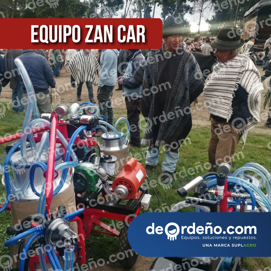 Equipo de Ordeño Zan Car 🐄 - 1 y 2 puestos + OBSEQUIO + PAGUE AL RECIBIR 🚚