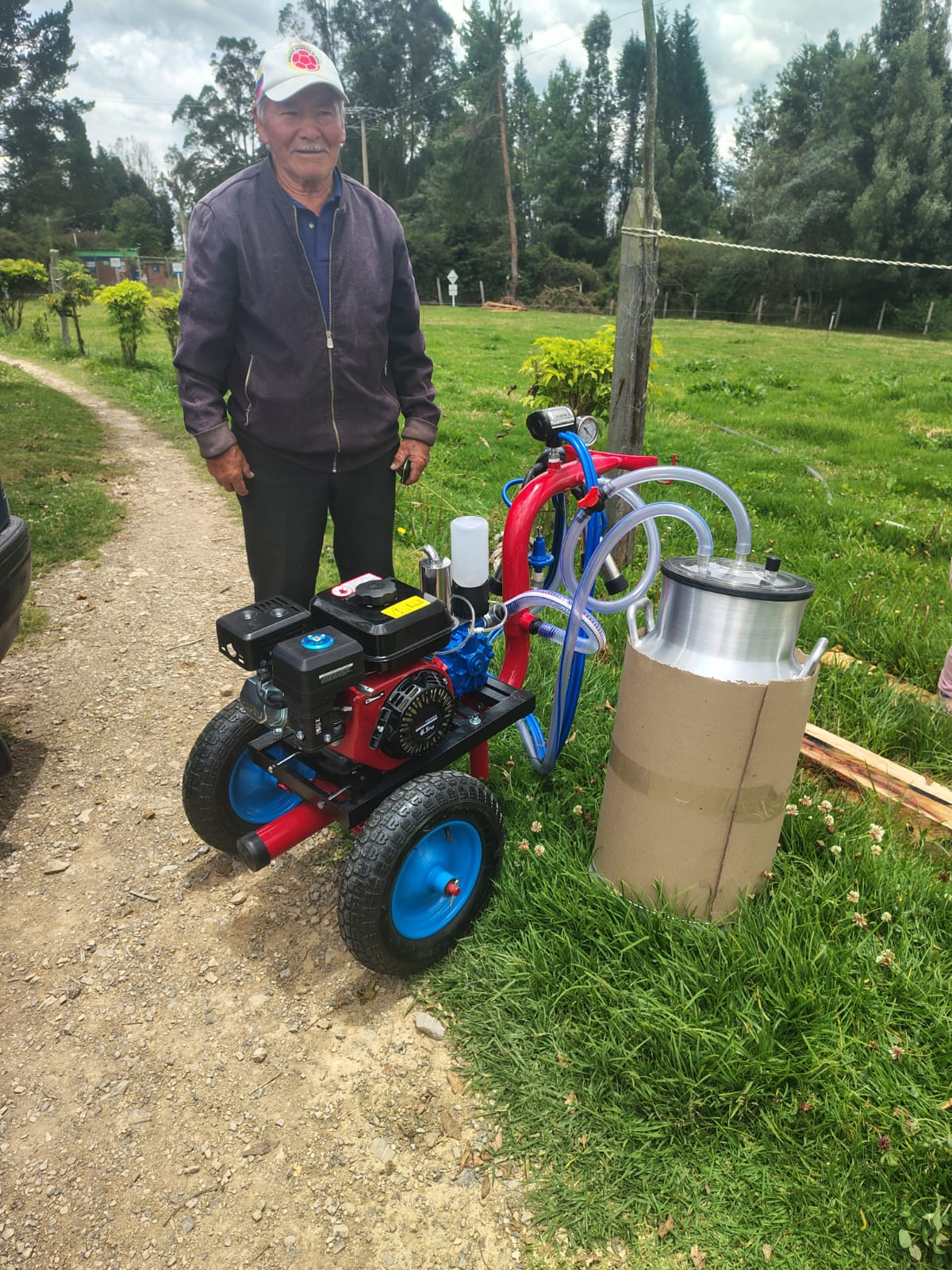 2 LLANTAS O RUEDAS NEUMÁTICAS - 8 Pulgadas para Equipo de Ordeño