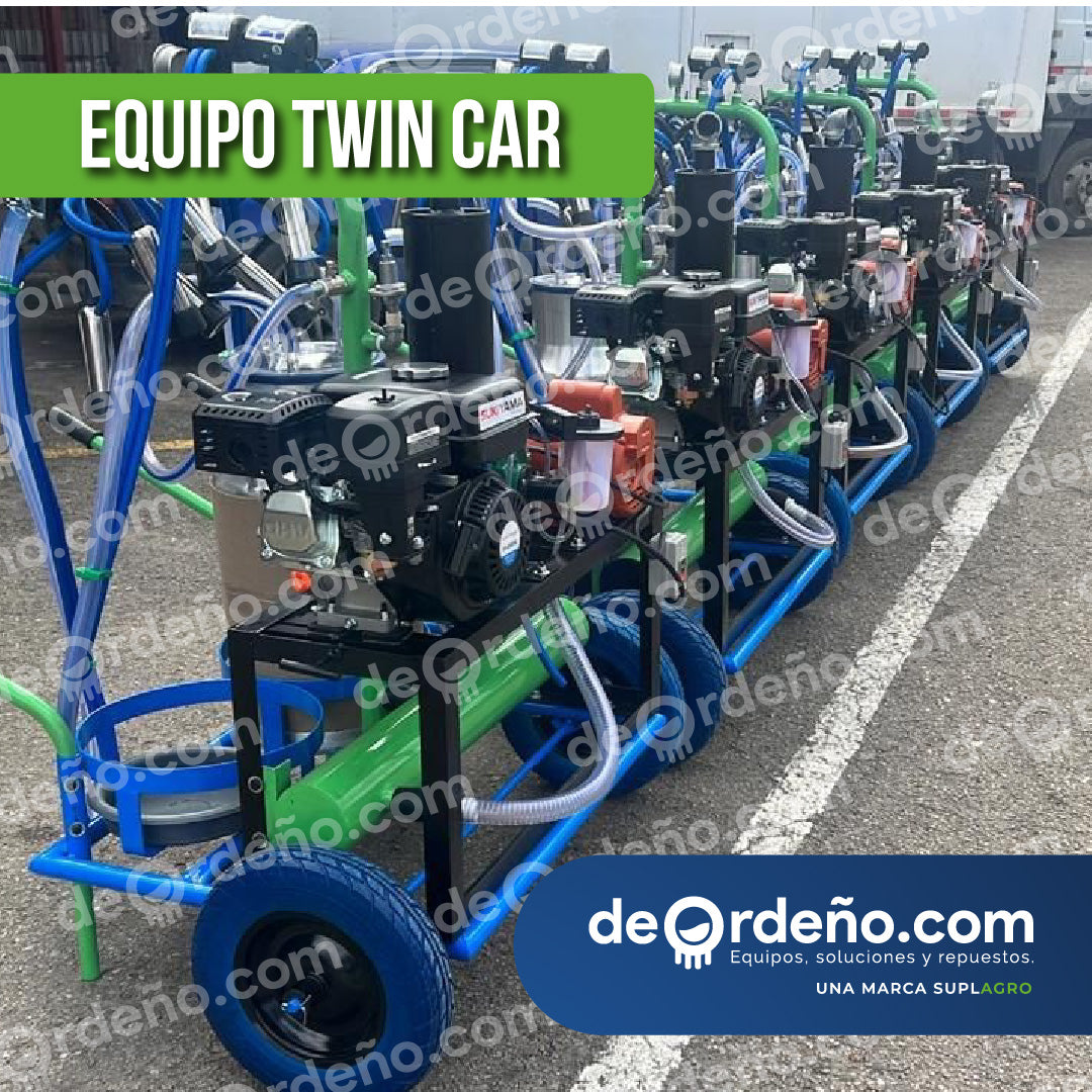 Equipo de Ordeño Twin Car 🐄 - 2 puestos Linea Premium + OBSEQUIOS + PAGUE AL RECIBIR 🚚