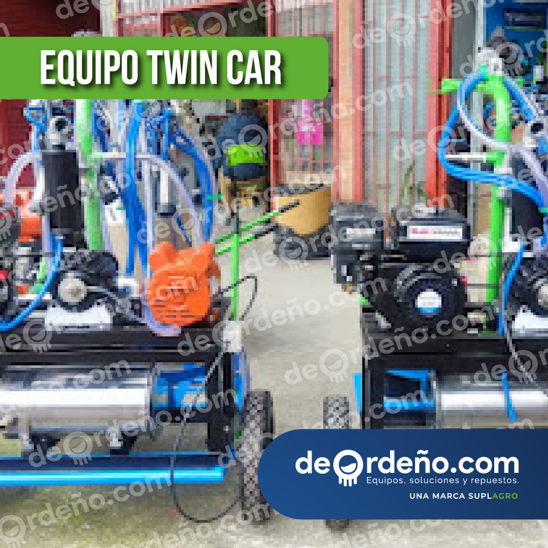 Equipo de Ordeño Twin Car 🐄 - 2 puestos Linea Premium + OBSEQUIOS + PAGUE AL RECIBIR 🚚