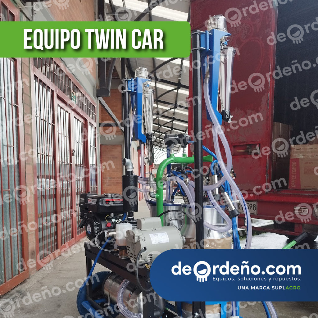 Equipo de Ordeño Twin Car 🐄 - 2 puestos Linea Premium + OBSEQUIOS + PAGUE AL RECIBIR 🚚