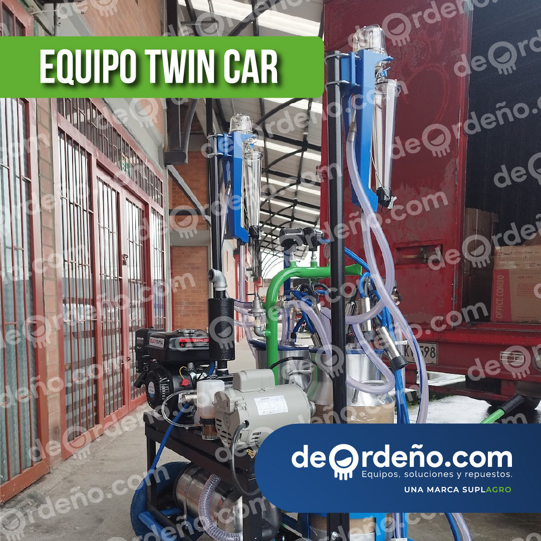 Equipo de Ordeño Twin Car 🐄 - 2 puestos Linea Premium + OBSEQUIOS + PAGUE AL RECIBIR 🚚