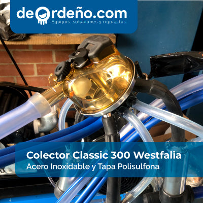 Colector de ordeño Classic 300 para vacas adaptable a Westfalia + ENVIO GRATIS 🚚