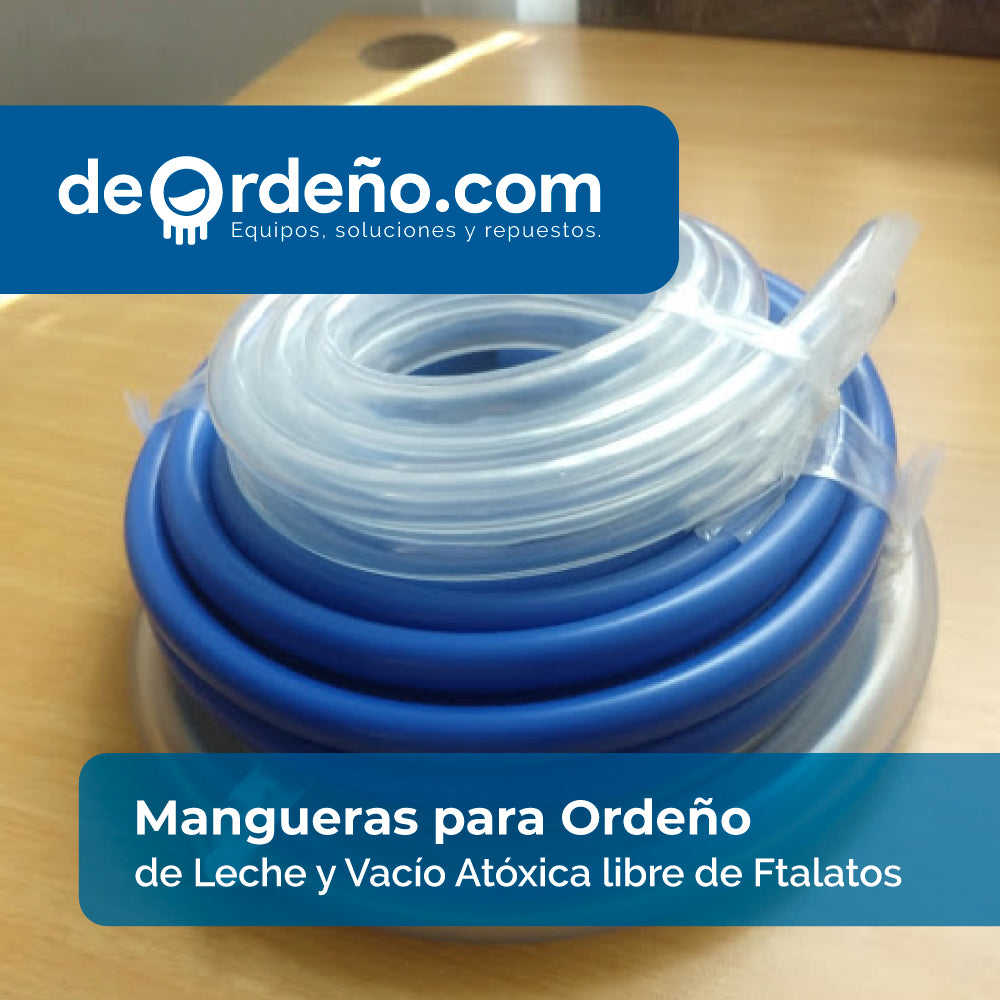 Mangueras para equipos de Ordeño transparente para paso de aire y leche x Metro + ENVIO GRATIS 🚚