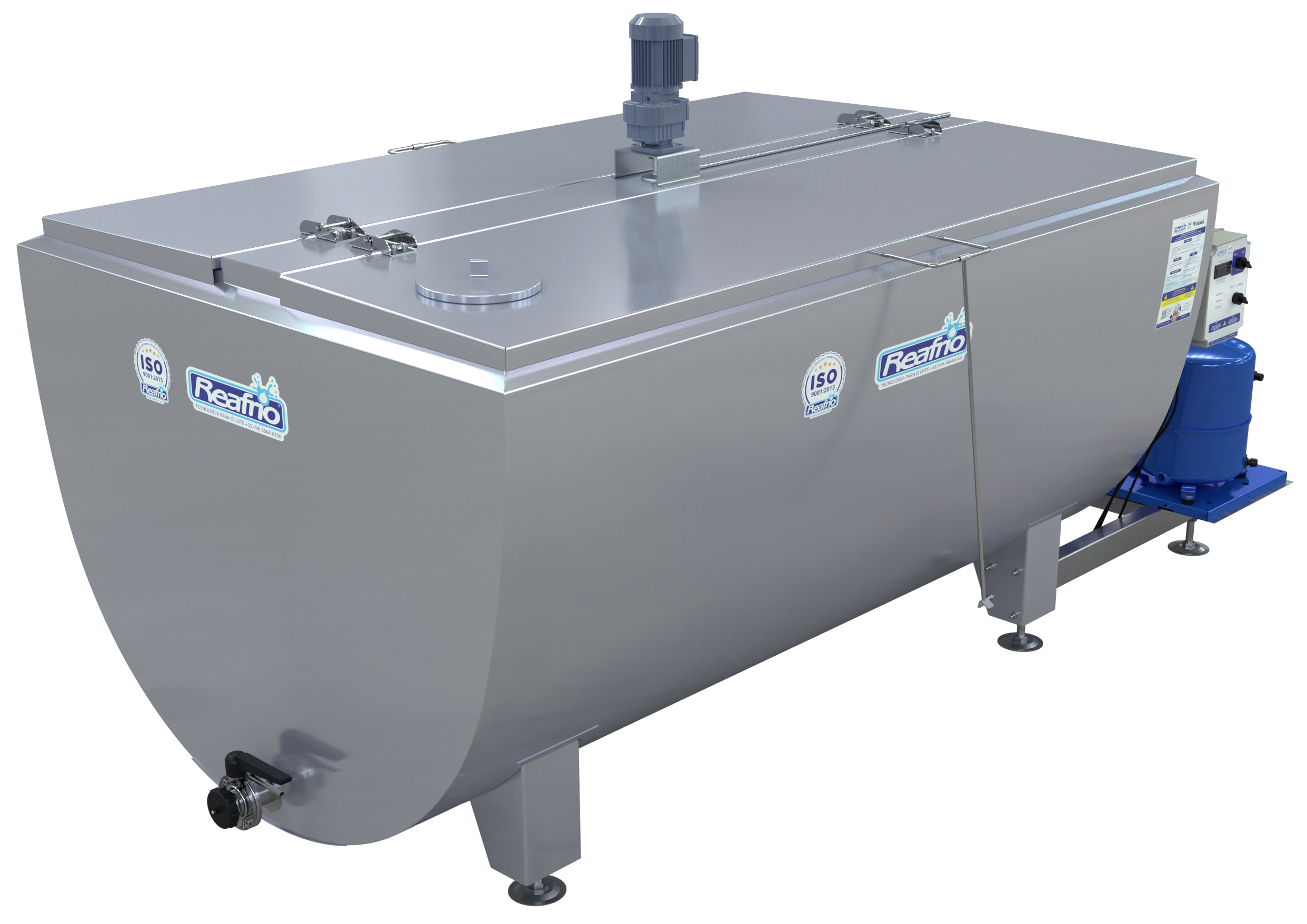 Tanque Enfriador de leche horizontal abierto